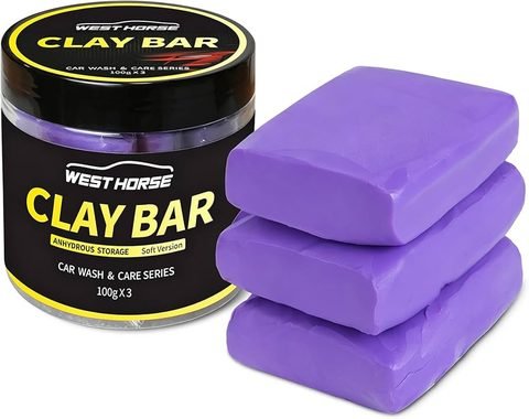 Clay bar decontamination performed before coating